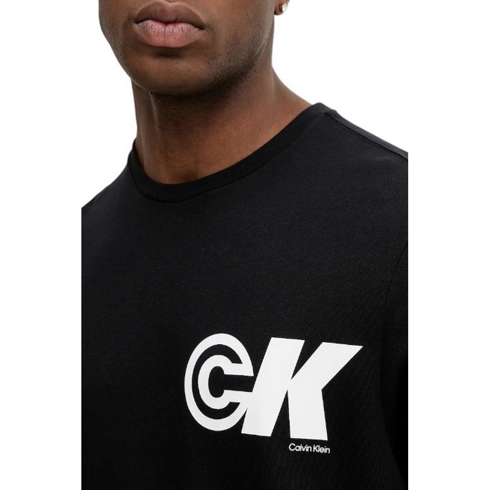 CALVIN KLEIN JEANS 20S CK SPORT LOGO GRAPHIC T T-SHIRT ΜΠΛΟΥΖΑ ΑΝΔΡΙΚΗ BLACK