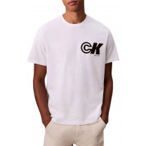 CALVIN KLEIN JEANS 20S CK SPORT LOGO GRAPHIC T T-SHIRT ΜΠΛΟΥΖΑ ΑΝΔΡΙΚΗ WHITE