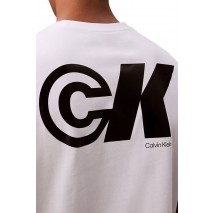 CALVIN KLEIN JEANS 20S CK SPORT LOGO GRAPHIC T T-SHIRT ΜΠΛΟΥΖΑ ΑΝΔΡΙΚΗ WHITE