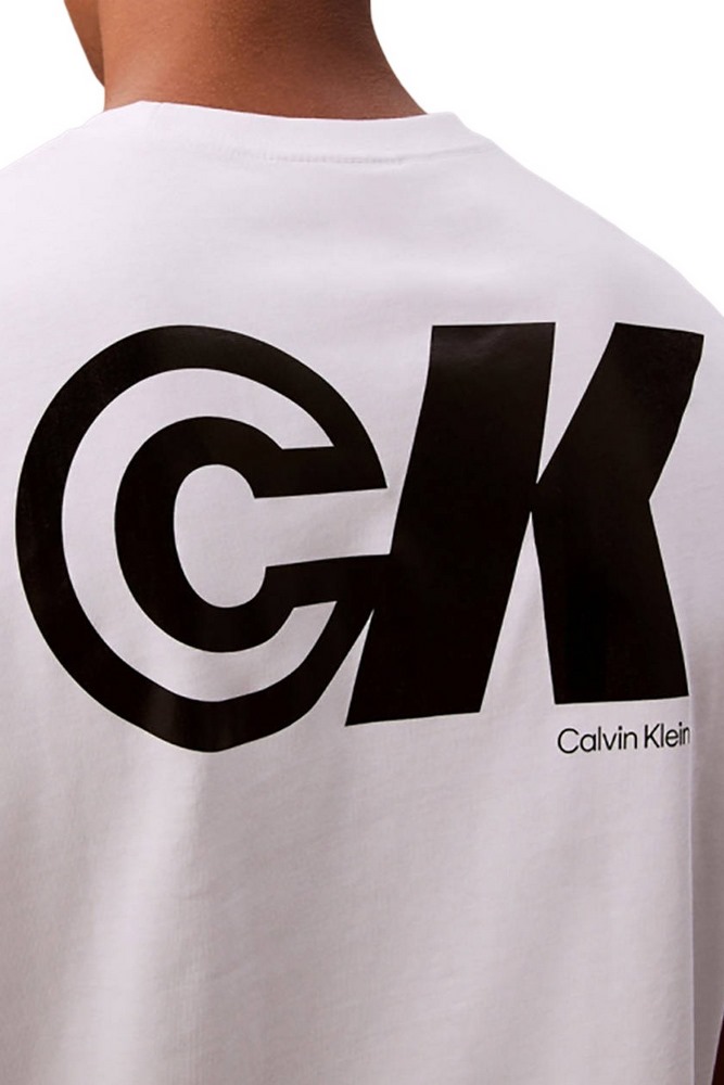 CALVIN KLEIN JEANS 20S CK SPORT LOGO GRAPHIC T T-SHIRT ΜΠΛΟΥΖΑ ΑΝΔΡΙΚΗ WHITE