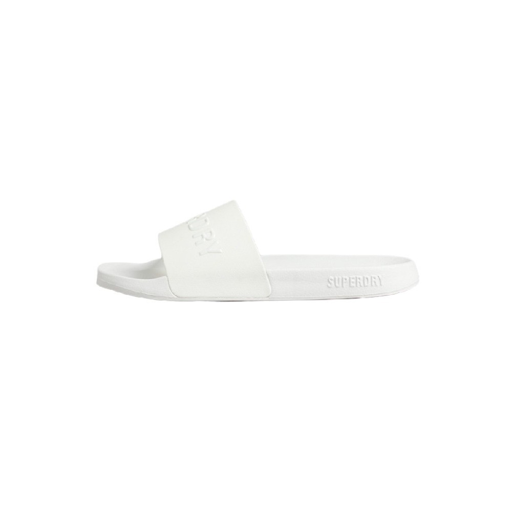 SUPERDRY D2 SDCD CODE LOGO POOL SLIDE ΠΑΝΤΟΦΛΑ ΑΝΔΡΙΚΟ WHITE