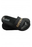 SUPERDRY D2 SDCD CODE LOGO POOL SLIDE ΠΑΝΤΟΦΛΑ ΑΝΔΡΙΚΟ BLACK