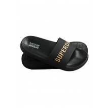 SUPERDRY D2 SDCD CODE LOGO POOL SLIDE ΠΑΝΤΟΦΛΑ ΑΝΔΡΙΚΟ BLACK