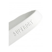 SUPERDRY D2 SDCD CODE LOGO POOL SLIDE ΠΑΝΤΟΦΛΑ ΑΝΔΡΙΚΟ WHITE