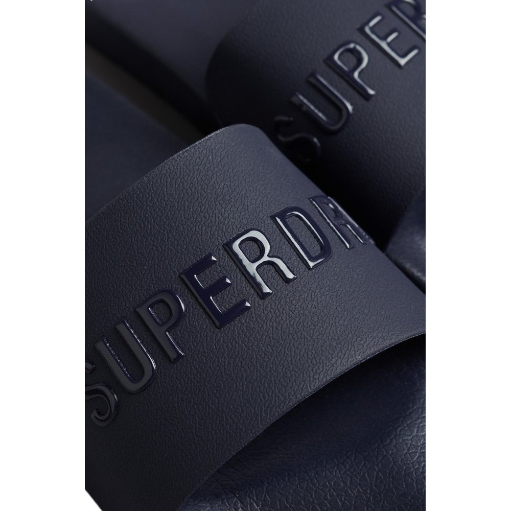 SUPERDRY D2 SDCD CODE LOGO POOL SLIDE ΠΑΝΤΟΦΛΑ ΑΝΔΡΙΚΟ DEEP NAVY