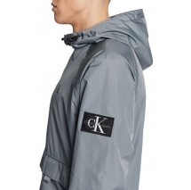 CALVIN KLEIN JEANS UNPADDED HOOD HARRINGTON JACKET ΜΠΟΥΦΑΝ ΑΝΔΡΙΚΟ GREY