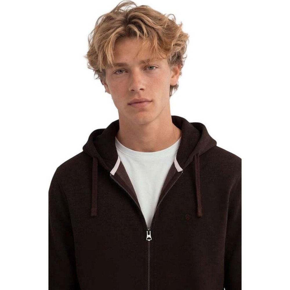 SUPERDRY OVIN ESSENTIAL SDCO LOGO ZIPHOOD ΖΑΚΕΤΑ ΦΟΥΤΕΡ ΑΝΔΡΙΚΗ BORDEAUX
