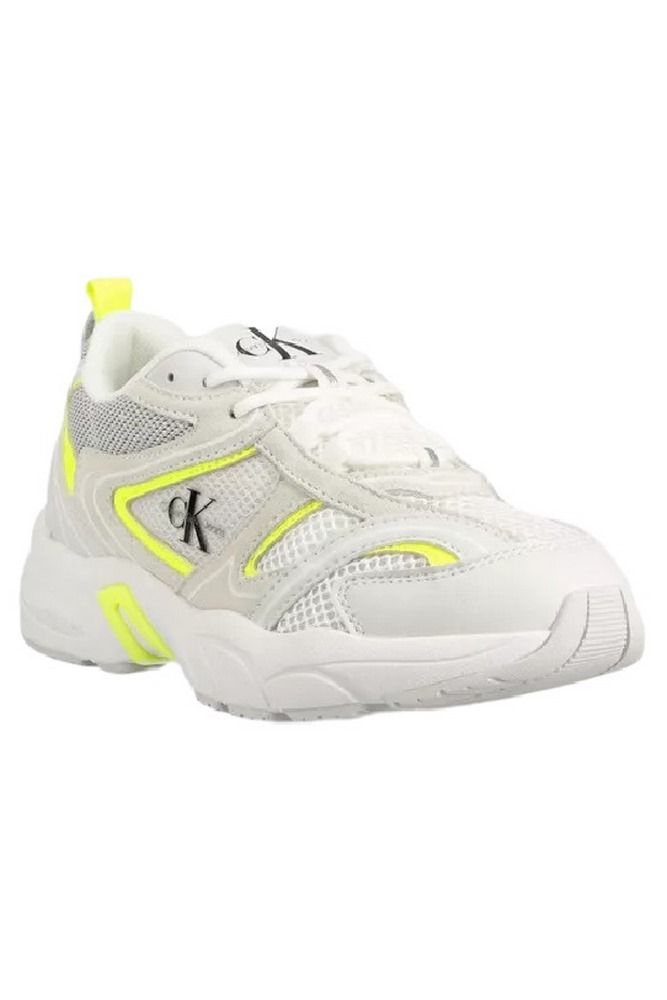 CALVIN KLEIN JEANS RETRO TENNIS SU-MESH W ΠΑΠΟΥΤΣΙ ΓΥΝΑΙΚΕΙΟ WHITE