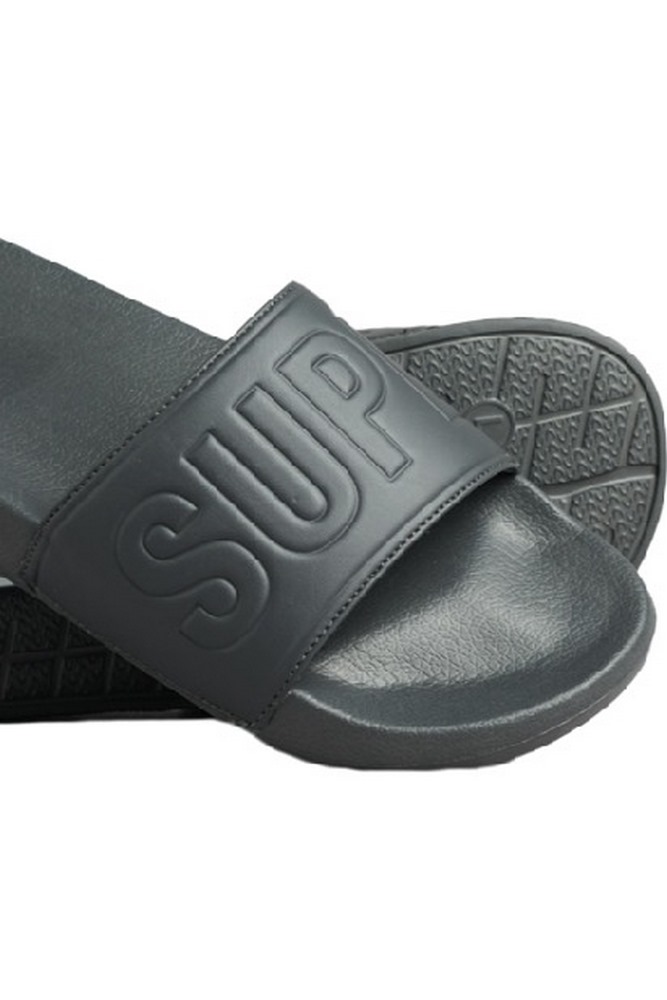 SUPERDRY D1 SDCD CODE CORE POOL SLIDE ΠΑΝΤΟΦΛΑ ΑΝΔΡΙΚΗ DARK GREY