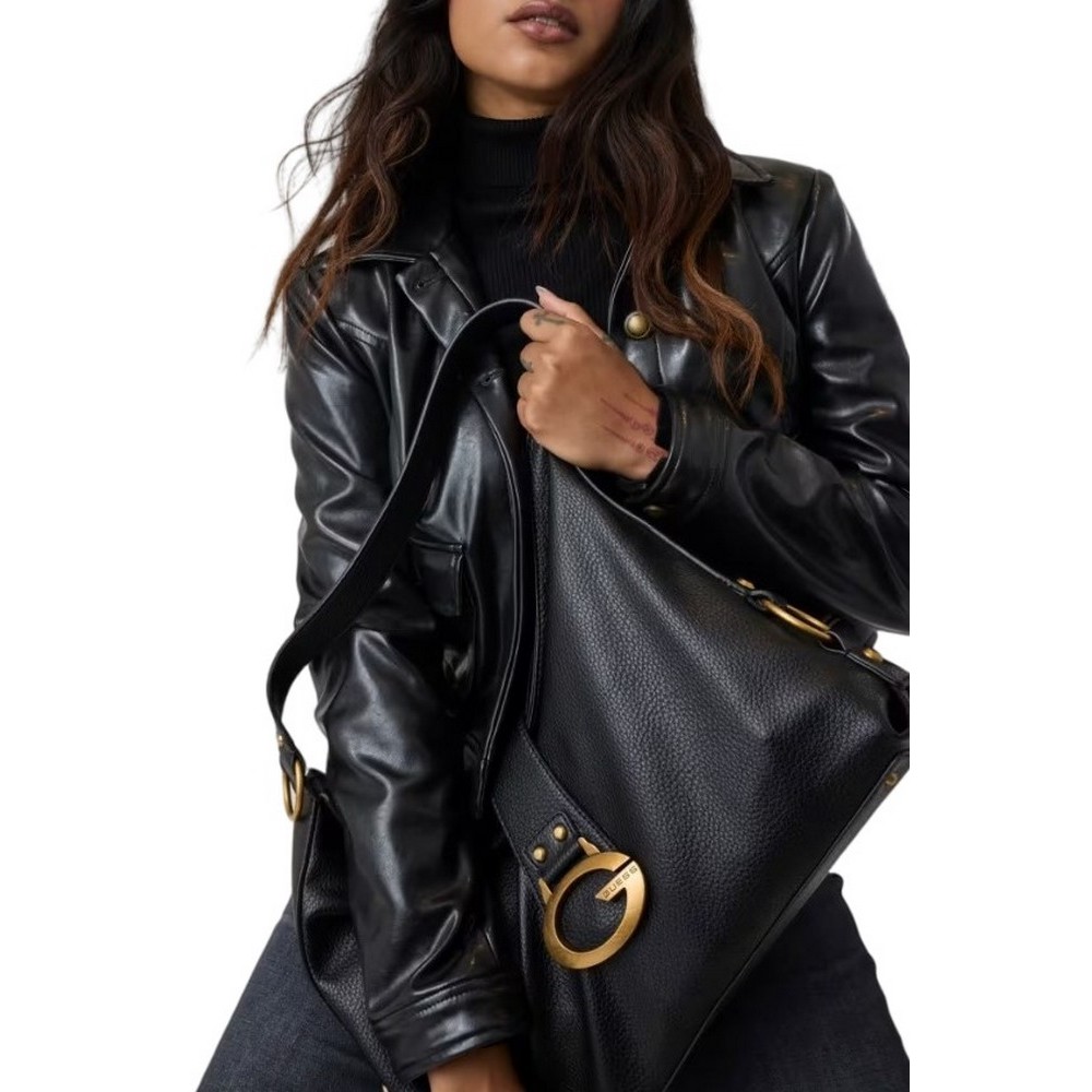 GUESS CAMDEN LARGE SHOULDER BAG ΤΣΑΝΤΑ ΓΥΝΑΙΚΕΙΑ BLACK