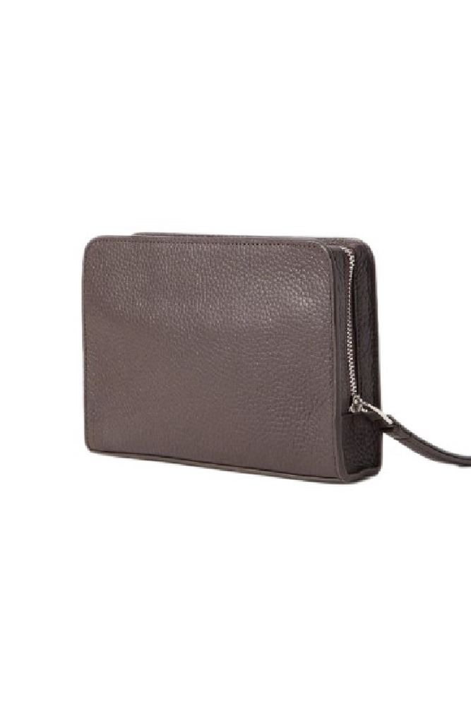 CALVIN KLEIN FOIL EMBOSS SMALL WASHBAG ΤΣΑΝΤΑ ΑΝΔΡΙΚΗ DARK BROWN