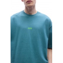 HUGO BOSS JERSEY NALONO T-SHIRT ΜΠΛΟΥΖΑ ΑΝΔΡΙΚΗ AQUA