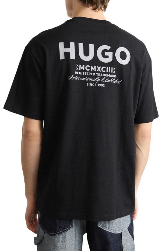 HUGO BOSS JERSEY NALONO T-SHIRT ΜΠΛΟΥΖΑ ΑΝΔΡΙΚΗ BLACK