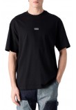 HUGO BOSS JERSEY NALONO T-SHIRT ΜΠΛΟΥΖΑ ΑΝΔΡΙΚΗ BLACK