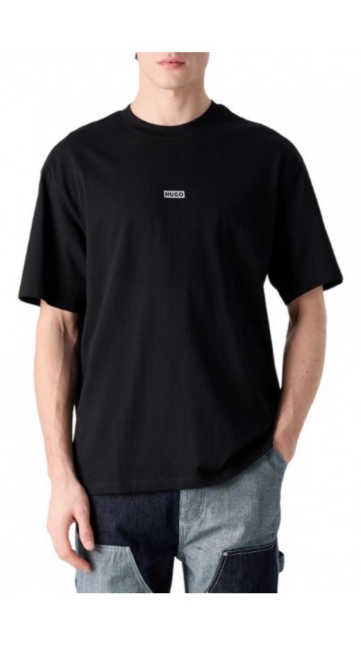 HUGO BOSS NALONO JERSEY T-SHIRT ΜΠΛΟΥΖΑ ΑΝΔΡΙΚΗ BLACK