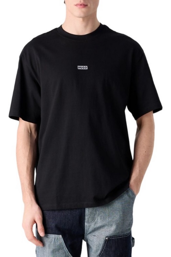 HUGO BOSS JERSEY NALONO T-SHIRT ΜΠΛΟΥΖΑ ΑΝΔΡΙΚΗ BLACK