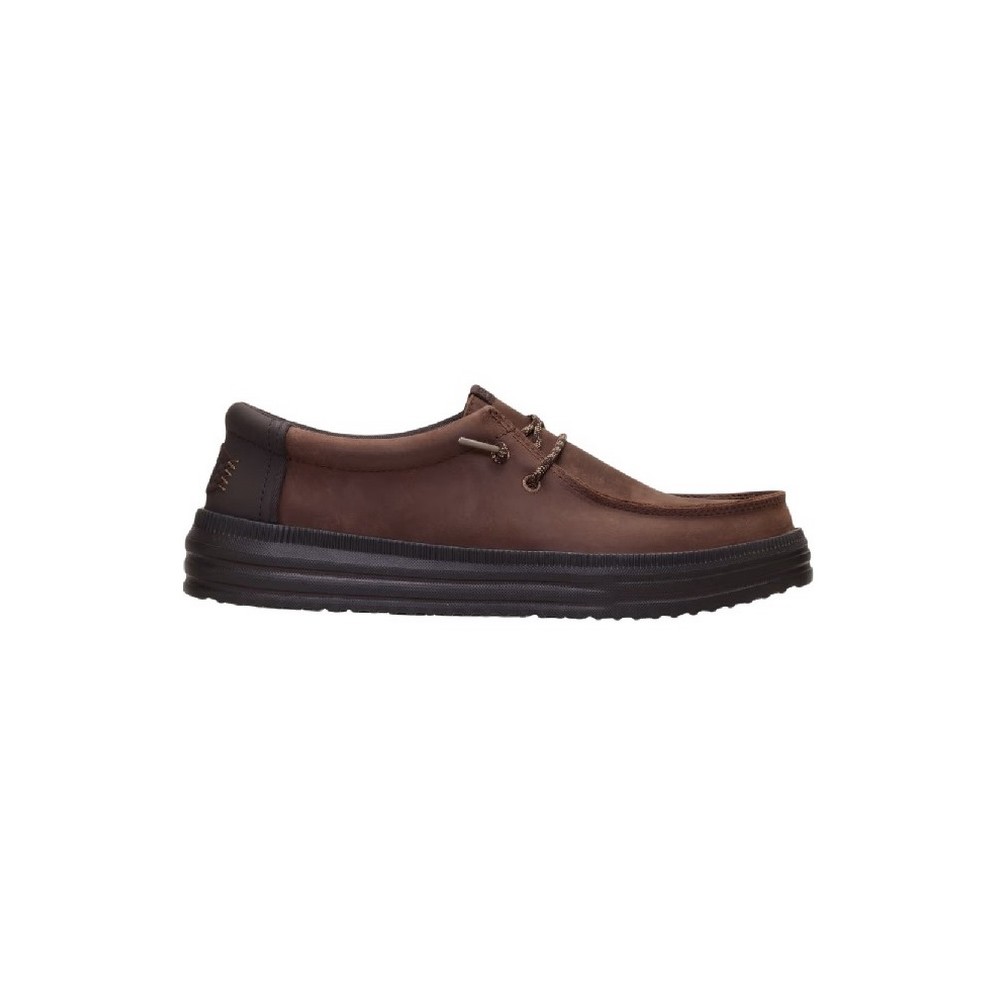 HEY DUDE REV TUMBLED LEATHER ΠΑΠΟΥΤΣΙ ΑΝΔΡΙΚΟ CHOCOLATE