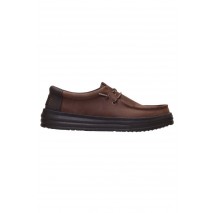 HEY DUDE REV TUMBLED LEATHER ΠΑΠΟΥΤΣΙ ΑΝΔΡΙΚΟ CHOCOLATE