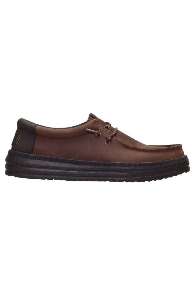 HEY DUDE REV TUMBLED LEATHER ΠΑΠΟΥΤΣΙ ΑΝΔΡΙΚΟ CHOCOLATE