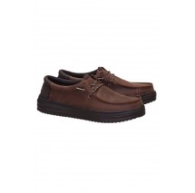 HEY DUDE REV TUMBLED LEATHER ΠΑΠΟΥΤΣΙ ΑΝΔΡΙΚΟ CHOCOLATE