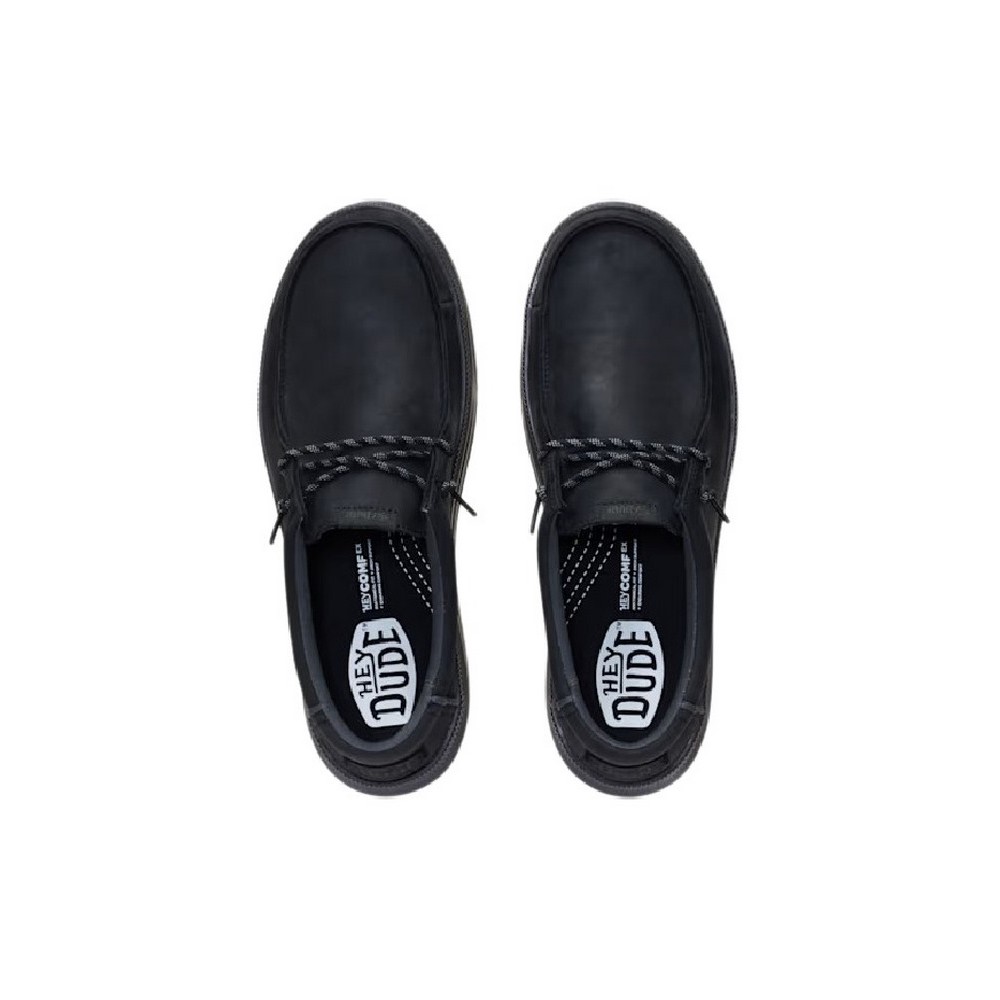 HEY DUDE REV TUMBLED LEATHER ΠΑΠΟΥΤΣΙ ΑΝΔΡΙΚΟ BLACK
