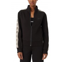 GUESS BRITNEY FULL ZIP SWEATSHIRT ΖΑΚΕΤΑ ΦΟΥΤΕΡ ΓΥΝΑΙΚΕΙΑ BLACK