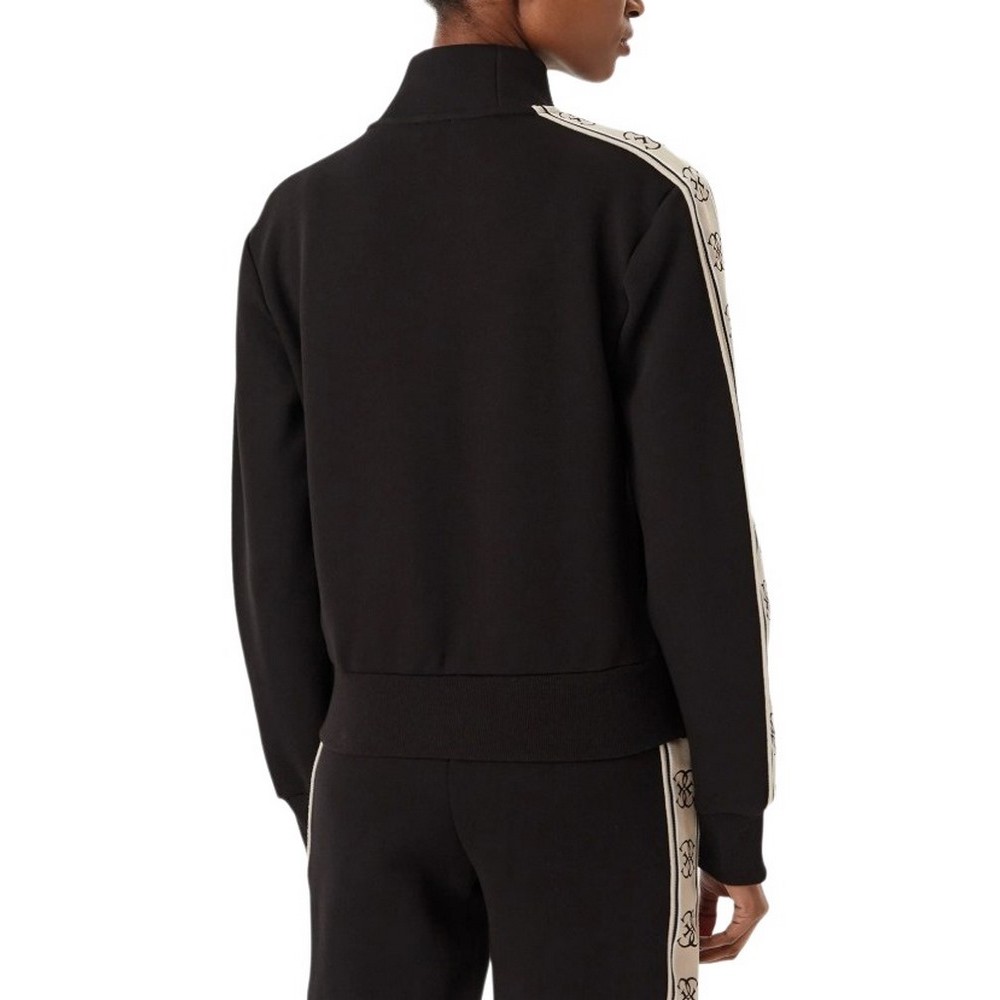 GUESS BRITNEY FULL ZIP SWEATSHIRT ΖΑΚΕΤΑ ΦΟΥΤΕΡ ΓΥΝΑΙΚΕΙΑ BLACK