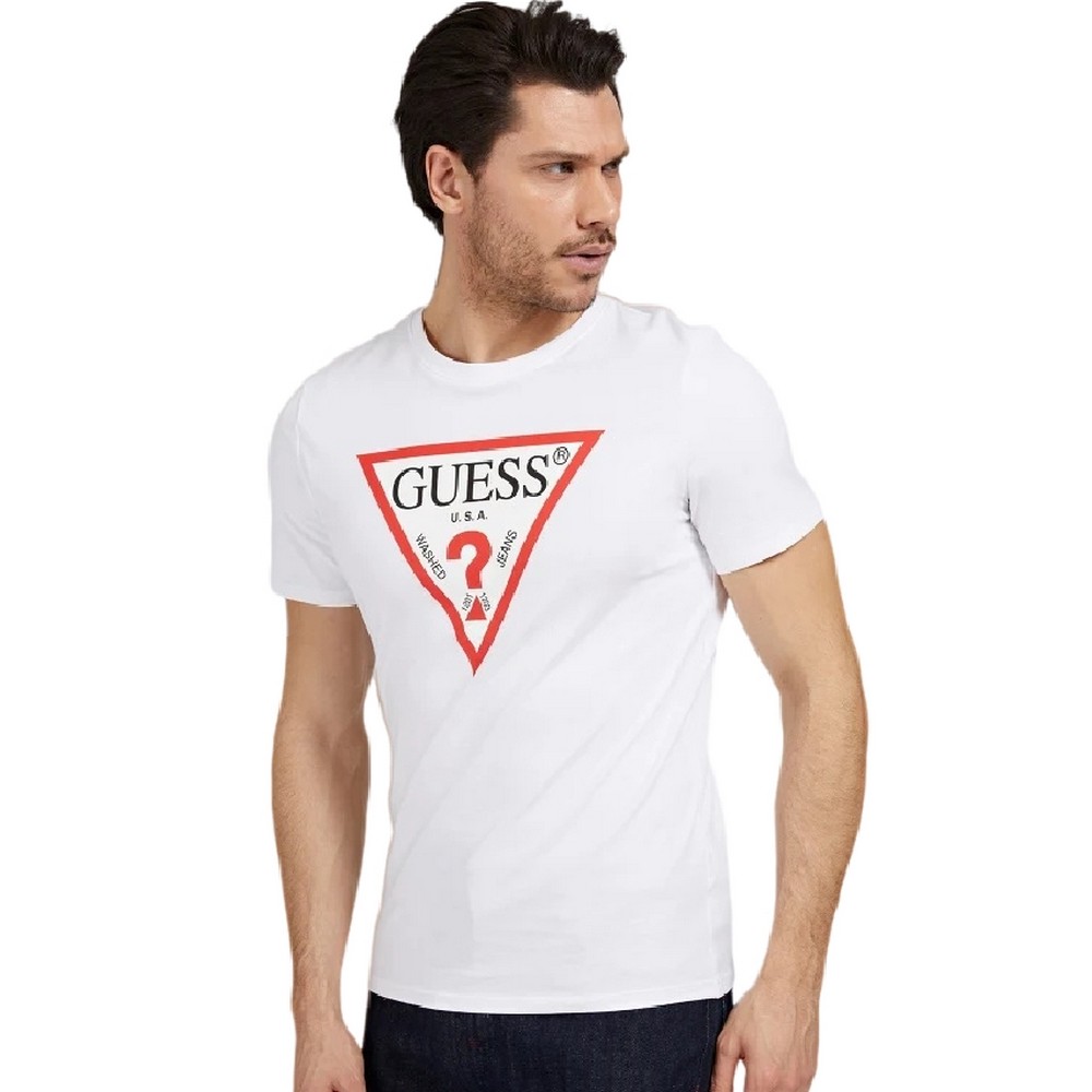 T-SHIRT  ΑΝΔΡΙΚΟ GUESS WHITE