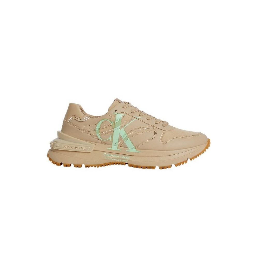 CALVIN KLEIN JEANS CHUNKY RUNNER OVER BRAND WN ΠΑΠΟΥΤΣΙ ΓΥΝΑΙΚΕΙΟ BEIGE