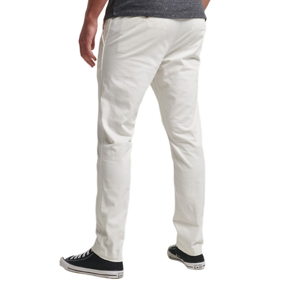 SUPERDRY OFFICERS SLIM CHINO TROUSERS ΠΑΝΤΕΛΟΝΙ ΑΝΔΡΙΚΟ ECRU