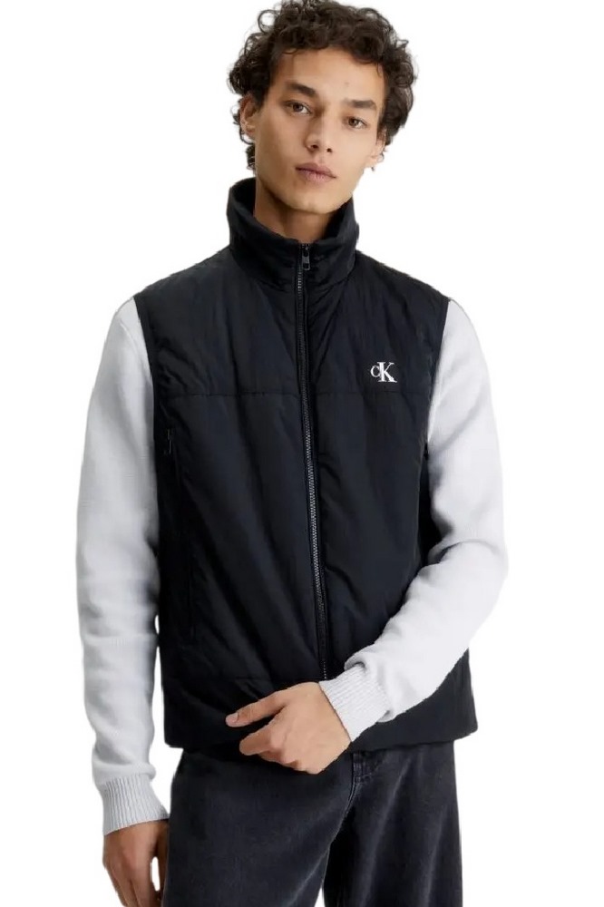 CALVIN KLEIN JEANS CRINKLE NYLON VEST ΜΠΟΥΦΑΝ-ΓΙΛΕΚΟ ΑΝΔΡΙΚΟ BLACK