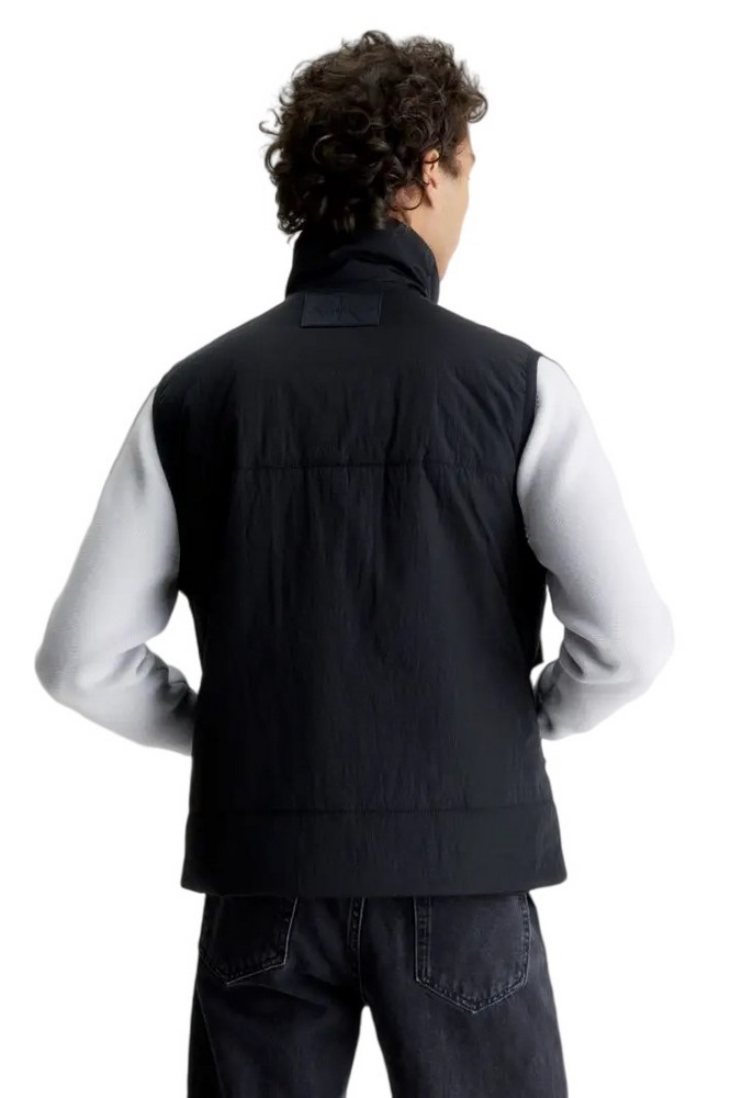 CALVIN KLEIN JEANS CRINKLE NYLON VEST ΜΠΟΥΦΑΝ-ΓΙΛΕΚΟ ΑΝΔΡΙΚΟ BLACK