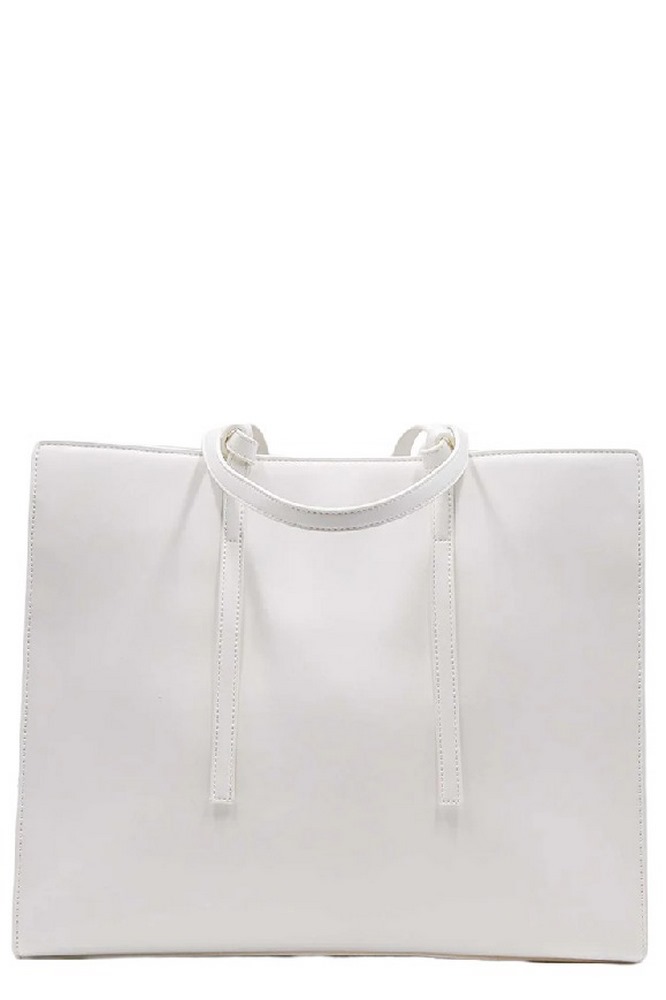 VERSACE JEANS COUTURE RANGE V - V EMBLEM, SKETCH ΤΣΑΝΤΑ  ΓΥΝΑΙΚΕΙΑ WHITE