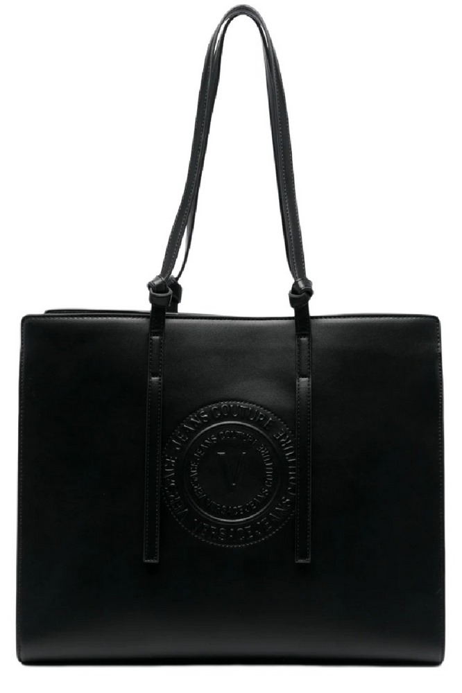 VERSACE JEANS COUTURE RANGE V - V EMBLEM, SKETCH ΤΣΑΝΤΑ  ΓΥΝΑΙΚΕΙΑ BLACK
