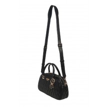 GUESS VALLA SMALL SATCHEL ΤΣΑΝΤΑ ΓΥΝΑΙΚΕΙΑ BLACK