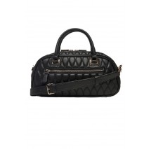 GUESS VALLA SMALL SATCHEL ΤΣΑΝΤΑ ΓΥΝΑΙΚΕΙΑ BLACK