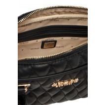 GUESS VALLA SMALL SATCHEL ΤΣΑΝΤΑ ΓΥΝΑΙΚΕΙΑ BLACK