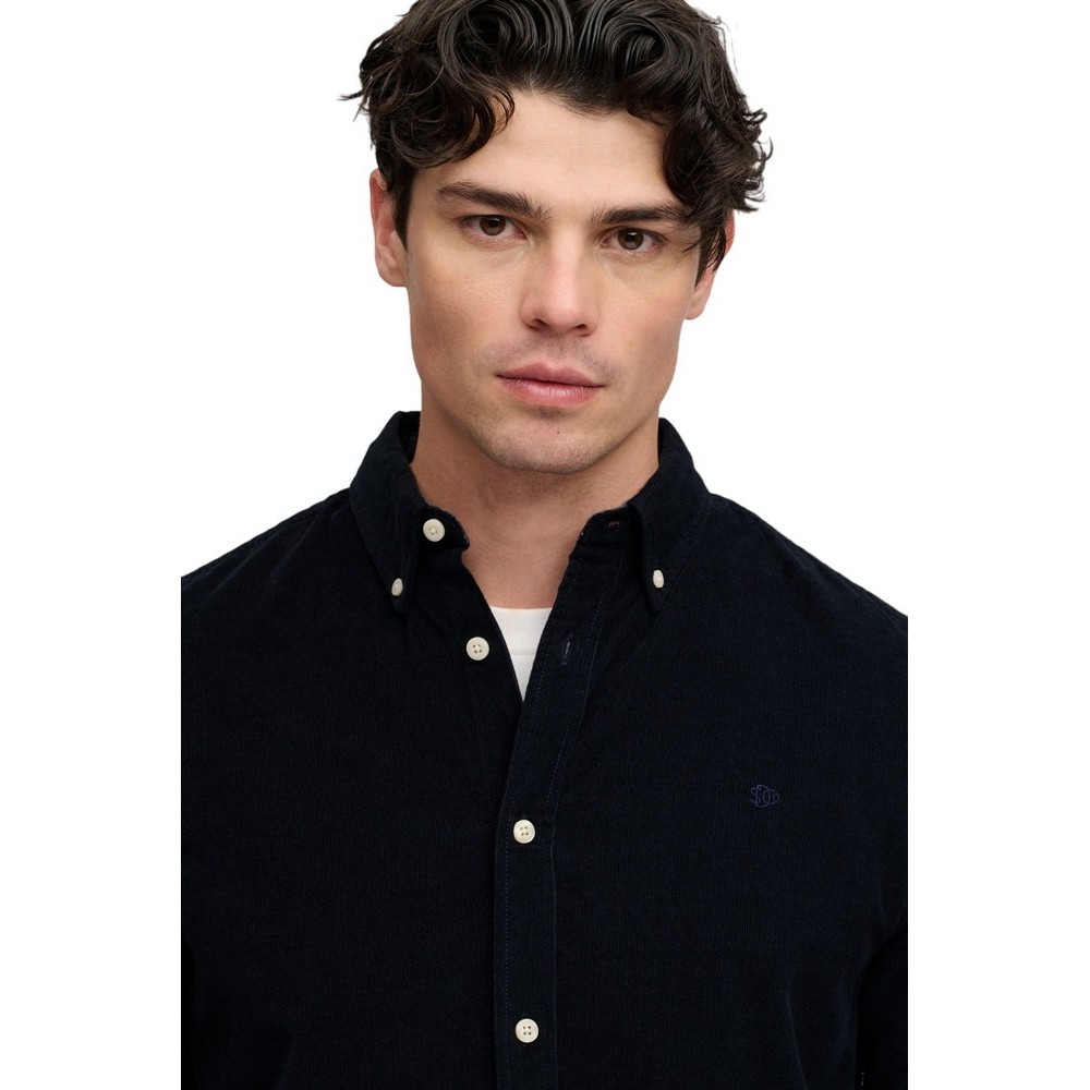 SUPERDRY CLASSIC NEEDLE CORD SHIRT ΠΟΥΚΑΜΙΣΟ ΑΝΔΡΙΚΟ NAVY