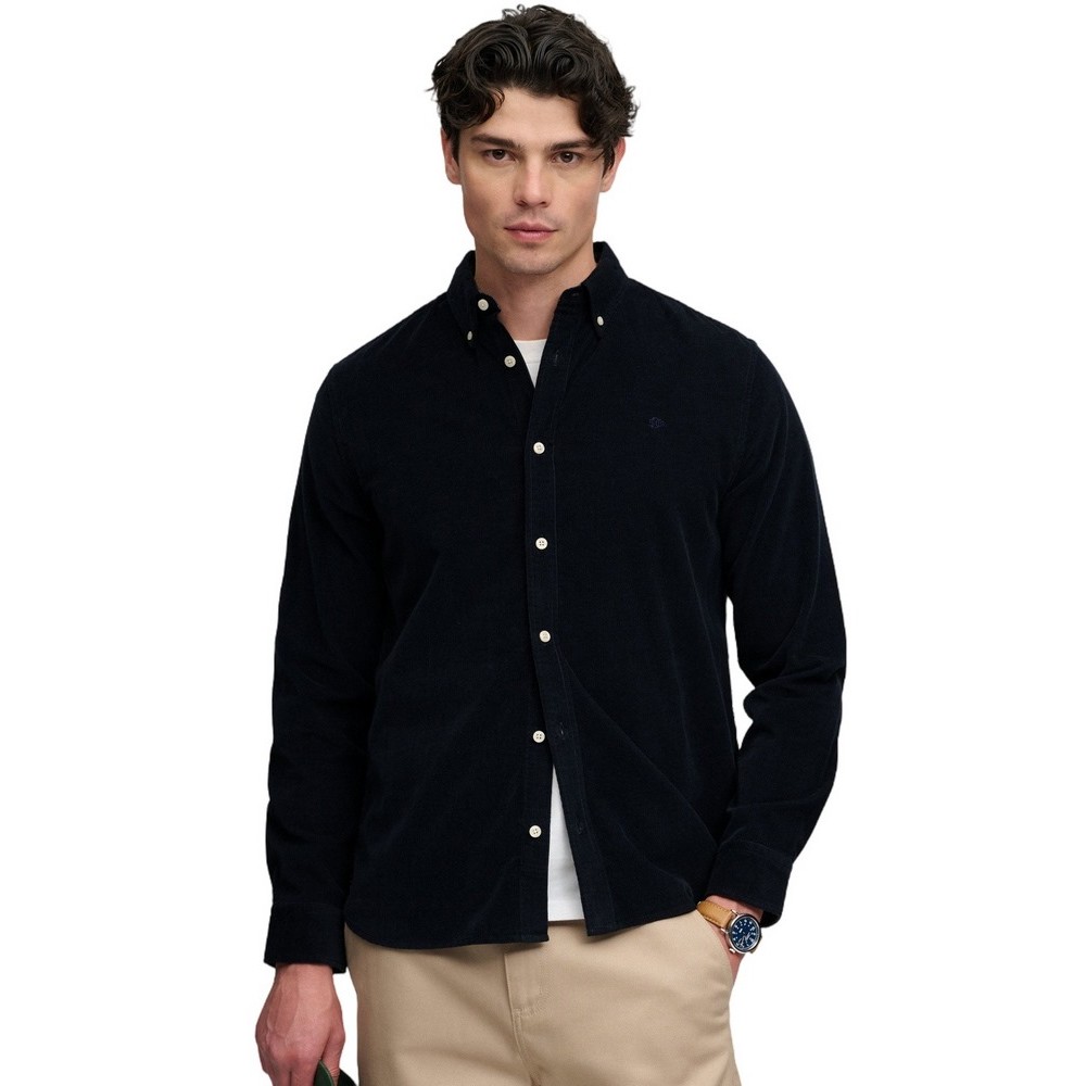 SUPERDRY CLASSIC NEEDLE CORD SHIRT ΠΟΥΚΑΜΙΣΟ ΑΝΔΡΙΚΟ NAVY