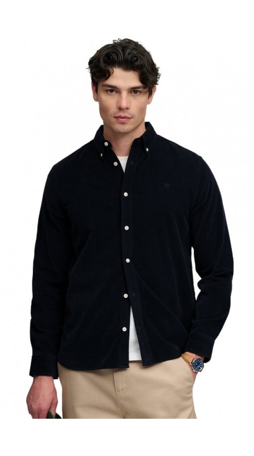 SUPERDRY CLASSIC NEEDLE CORD SHIRT ΠΟΥΚΑΜΙΣΟ ΑΝΔΡΙΚΟ NAVY