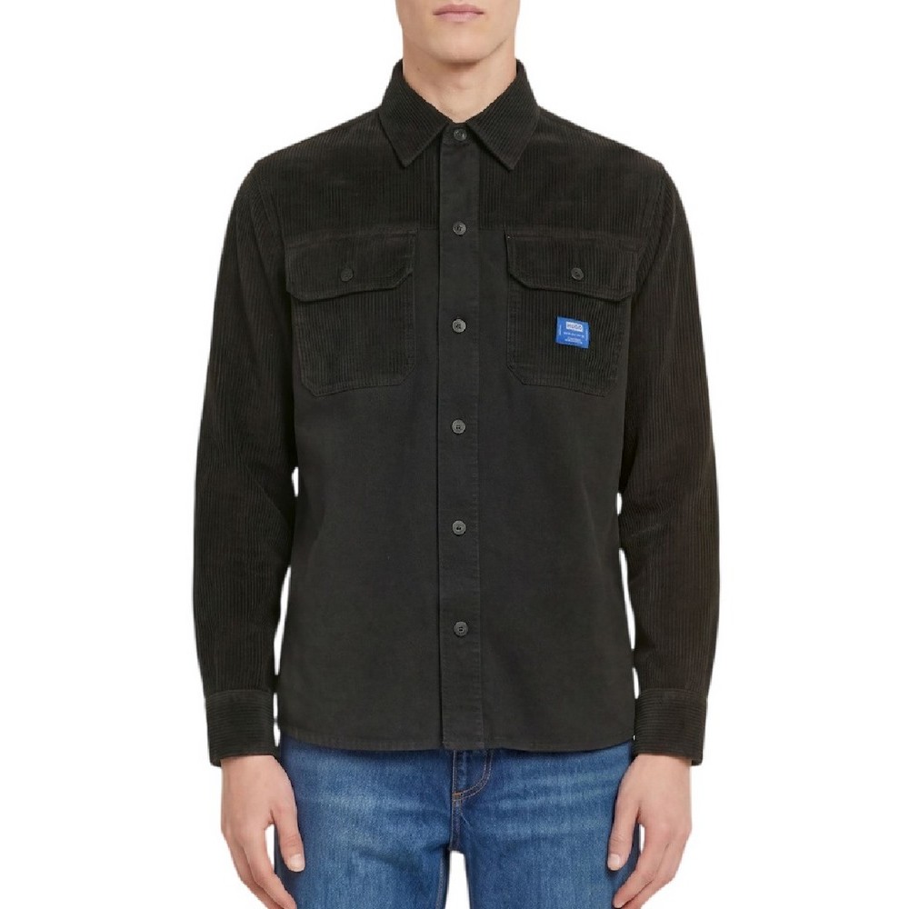 HUGO BOSS EBRIN CASUAL SHIRT ΠΟΥΚΑΜΙΣΟ ΑΝΔΡΙΚΟ BLACK