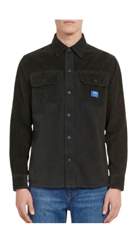 HUGO BOSS EBRIN CASUAL SHIRT ΠΟΥΚΑΜΙΣΟ ΑΝΔΡΙΚΟ BLACK