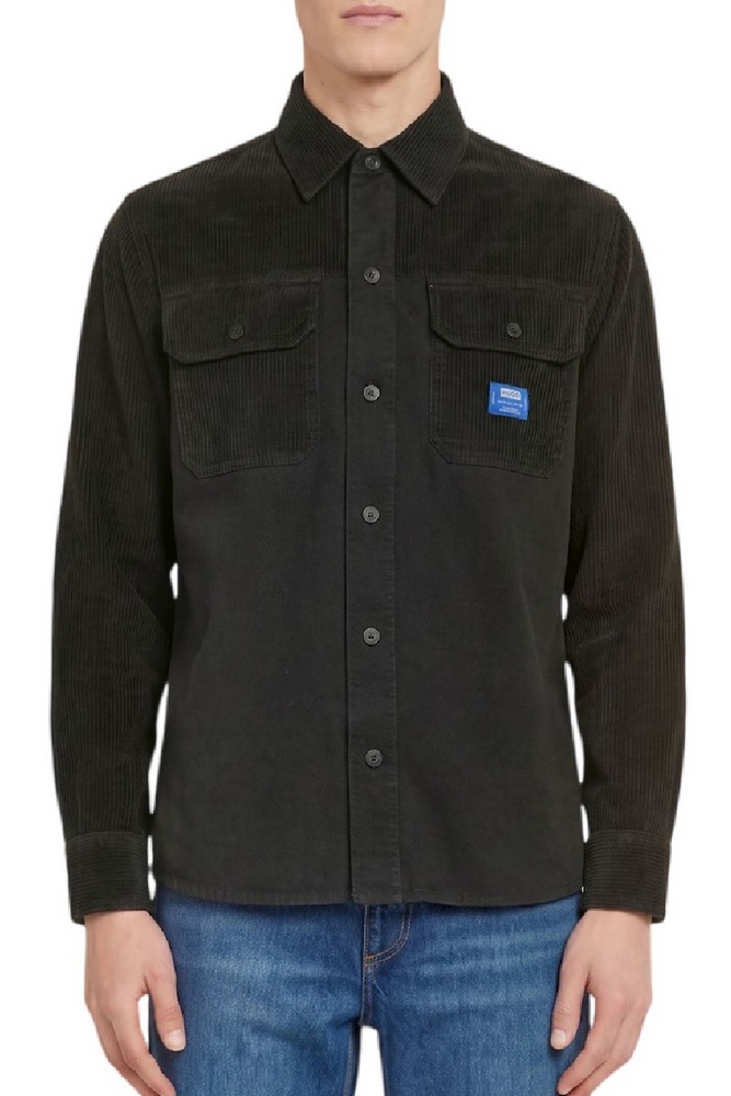 HUGO BOSS EBRIN CASUAL SHIRT ΠΟΥΚΑΜΙΣΟ ΑΝΔΡΙΚΟ BLACK