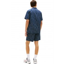 TOMMY JEANS REG AOP CAMP SHIRT EXT ΠΟΥΚΑΜΙΣΟ ΑΝΔΡΙΚΟ NAVY