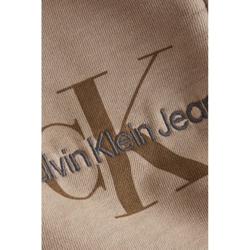 CALVIN KLEIN JEANS MONOLOGO MINERAL DYE HWK SHORT ΑΝΔΡΙΚΟ COFFEE