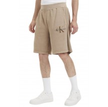 CALVIN KLEIN JEANS MONOLOGO MINERAL DYE HWK SHORT ΑΝΔΡΙΚΟ COFFEE