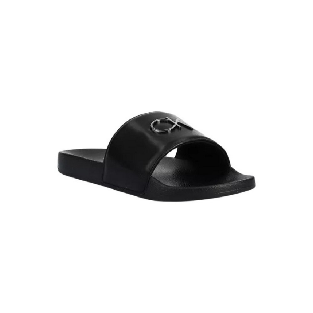 CALVIN KLEIN JEANS POOL SLIDE W/HW ΠΑΝΤΟΦΛΑ ΓΥΝΑΙΚΕΙΑ BLACK