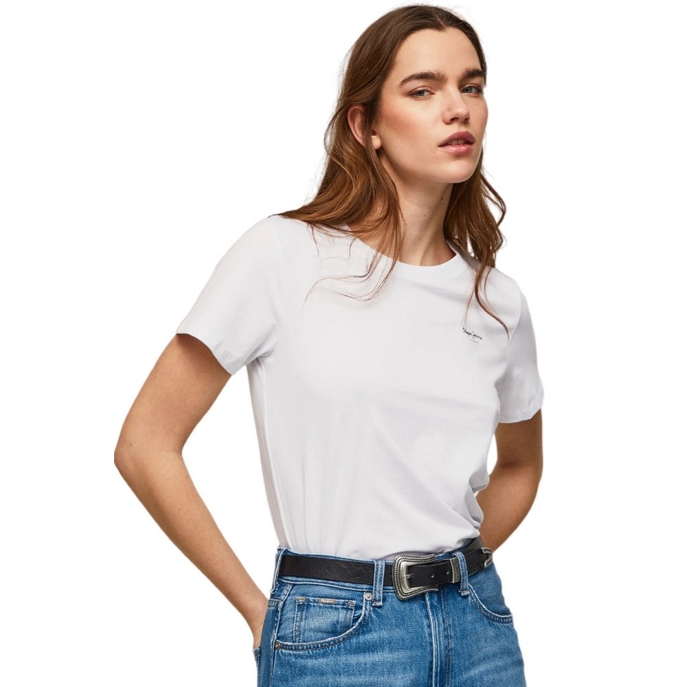PEPE JEANS WENDY CHEST T-SHIRT ΓΥΝΑΙΚΕΙΟ WHITE