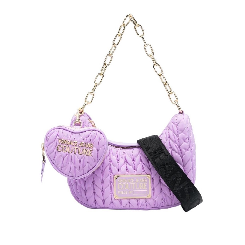 VERSACE JEANS COUTURE RANGE O - CRUNCHY BAGS QUILTED ΤΣΑΝΤΑ ΓΥΝΑΙΚΕΙΑ LILA