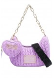 VERSACE JEANS COUTURE RANGE O - CRUNCHY BAGS QUILTED ΤΣΑΝΤΑ ΓΥΝΑΙΚΕΙΑ LILA
